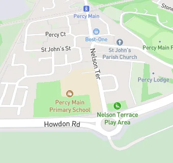 map for Percy Main Primary School