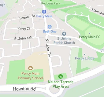 map for Percy Main Primary School