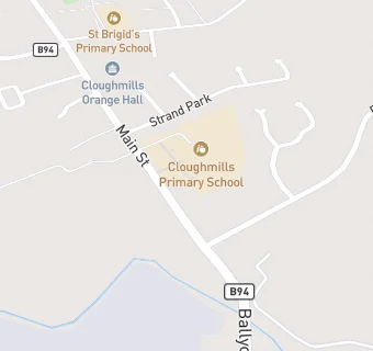 map for Cloughmills Primary School