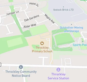 map for Throckley Primary School