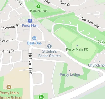 map for Percy St John's CofE Aided Primary School