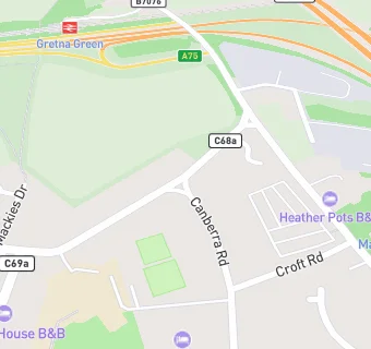 map for Gretna Bowling Club