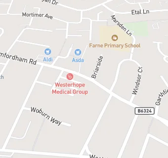 map for Westerhope Medical Group