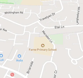 map for Farne Primary School