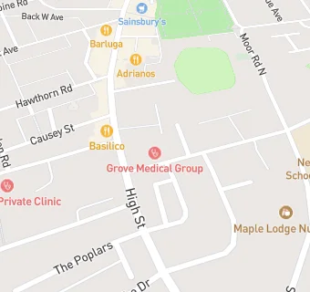 map for The Grove Medical Group