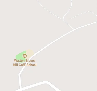 map for Walton and Lees Hill C of E School