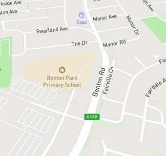 map for Benton Park Primary School