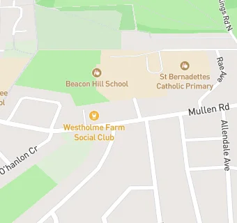 map for Westholme Farm Social Club