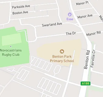 map for Benton Park Primary School