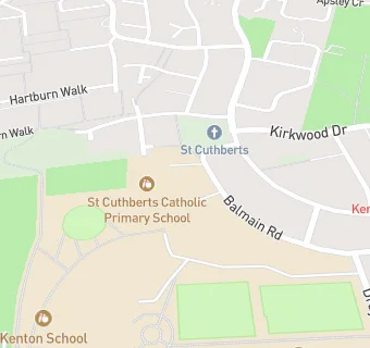 map for St Cuthbert's Catholic Primary School