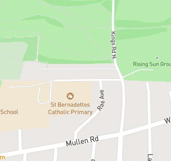 map for St Bernadettes Roman Catholic Primary School Aided