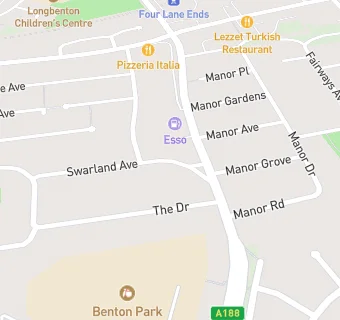 map for Swarland Avenue Surgery