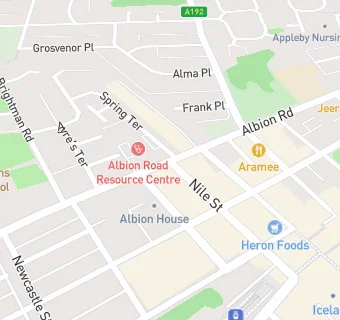 map for Albion Road Pharmacy