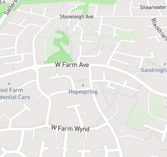 map for Hopespring Newcastle