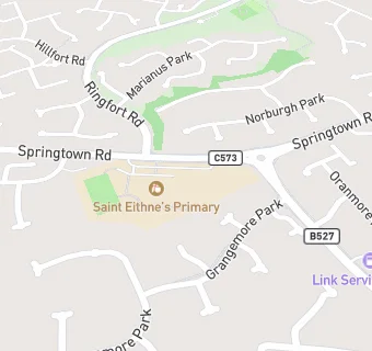 map for St Eithne's Primary School