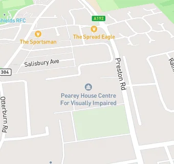 map for Pearey House Centre For Visually Impaired