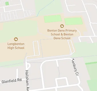 map for Benton Dene Primary School