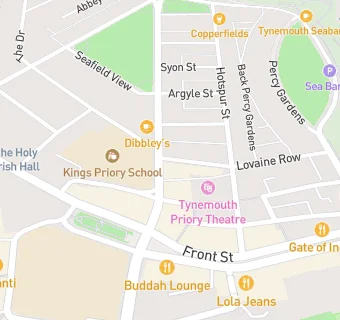 map for Priory Newsagency And Yard House Tynemouth