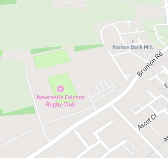 map for Newcastle Falcons Rugby Club