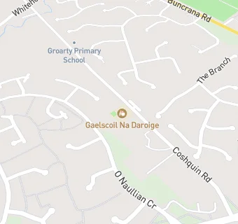 map for Groarty Primary School