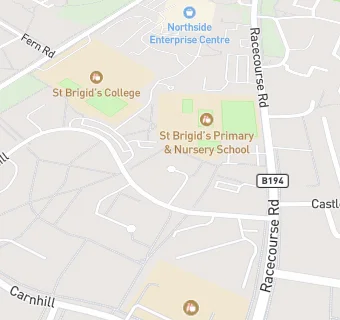 map for St Brigid's Primary School