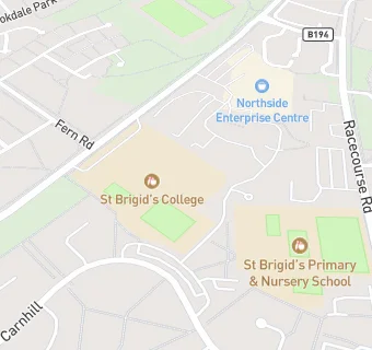 map for St Brigid's High School Meals