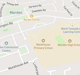 map for Monkhouse Primary School