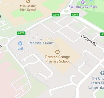 map for Preston Grange Primary School