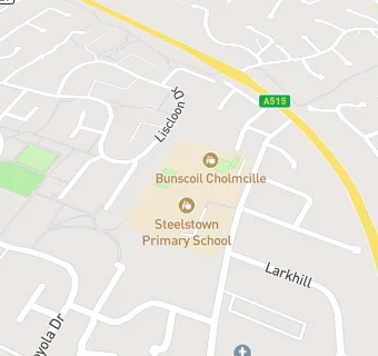 map for Steelstown Primary School