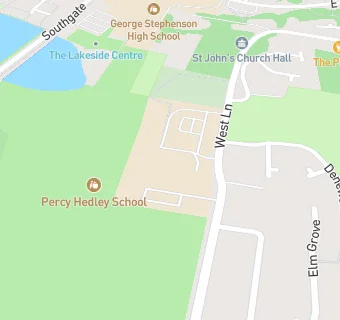 map for Percy Hedley School