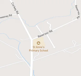 map for St Anne's Primary School