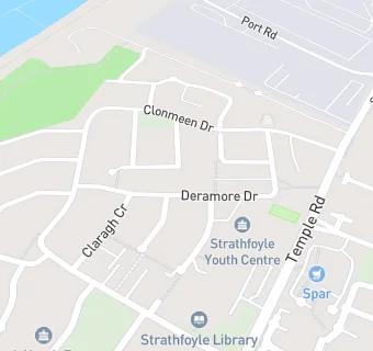 map for Strathfoyle Youth Centre