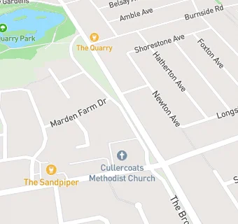 map for Cullercoats Methodist Church Playgroup