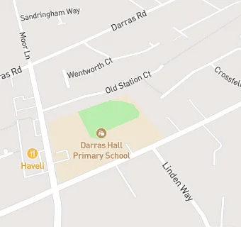 map for Darras Hall Primary School