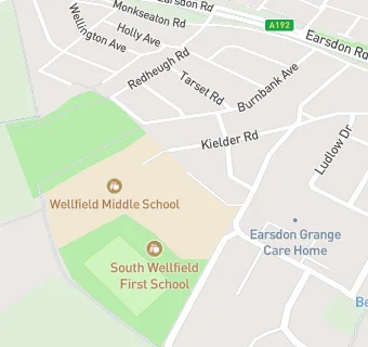 map for South Wellfield First School