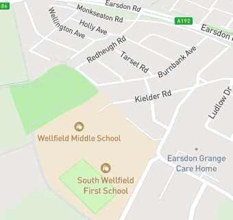 map for Wellfield Middle School