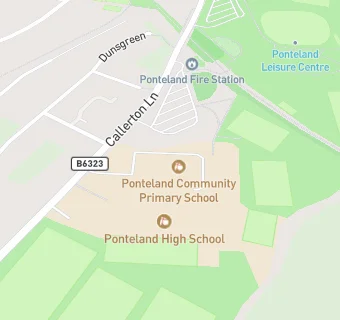 map for Ponteland Community Primary School