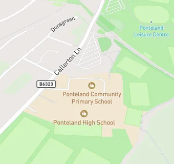 map for Ponteland Primary School