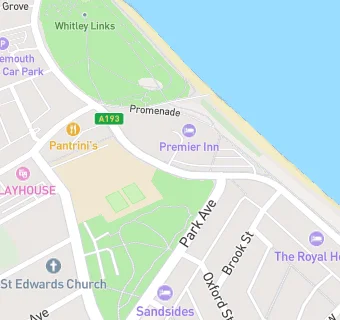 map for Whitley Bay Beefeater And Premier Inn