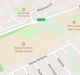 map for Valley Gardens Middle School