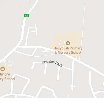 map for Hollybush Primary School