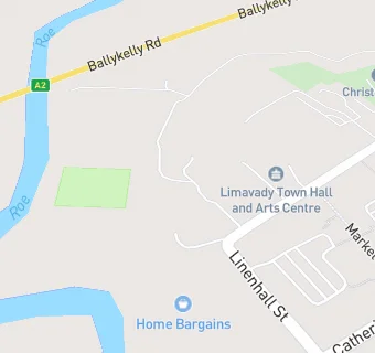 map for Limavady Cricket & Rugby Football Club