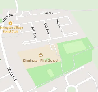 map for Dinnington First School