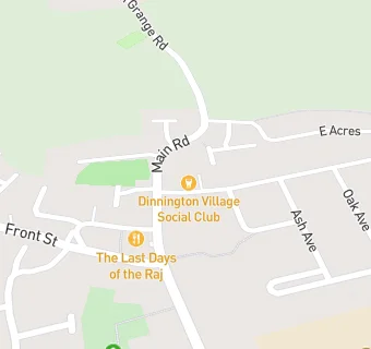 map for Dinnington Village Social Club