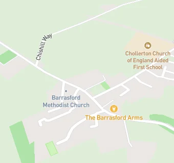 map for Barrasford Village Hall