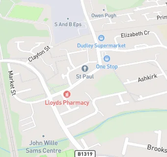 map for Lloyds Pharmacy