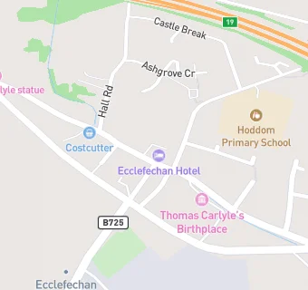 map for Ecclefechan Hotel