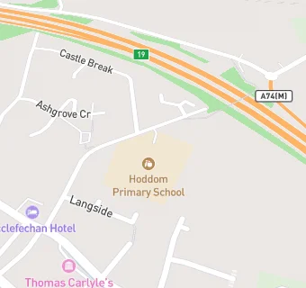 map for Hoddom School