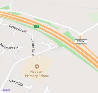 map for Hoddom Primary School