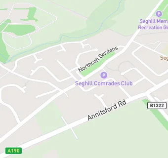 map for Seghill Comrades Club